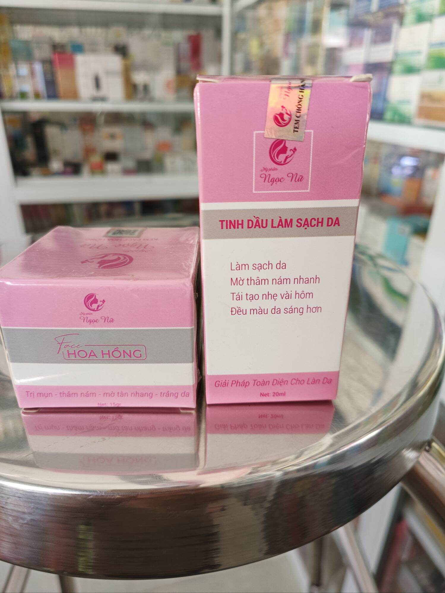 Combo kem face hoa hồng ngọc nữ+ tinh dầu