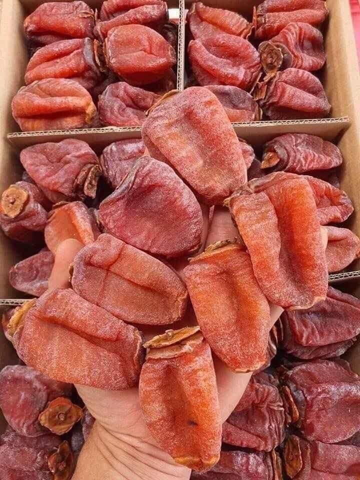 500g hồng sấy dẻo nguyên trái (hồng dẹt và hồng treo)