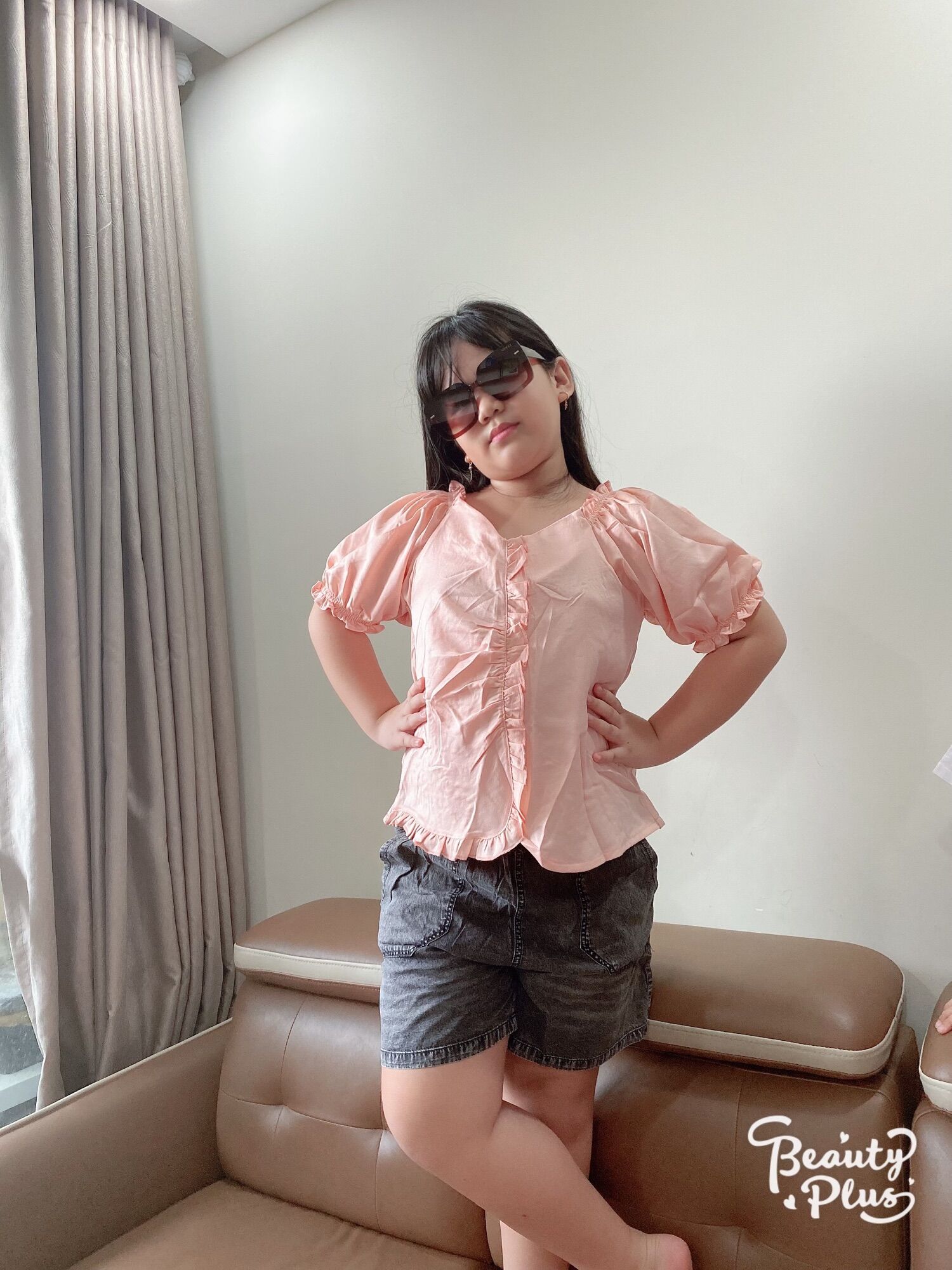 Sét jean đùi bé gái 28-45kg( mẫu mặc 50kg)