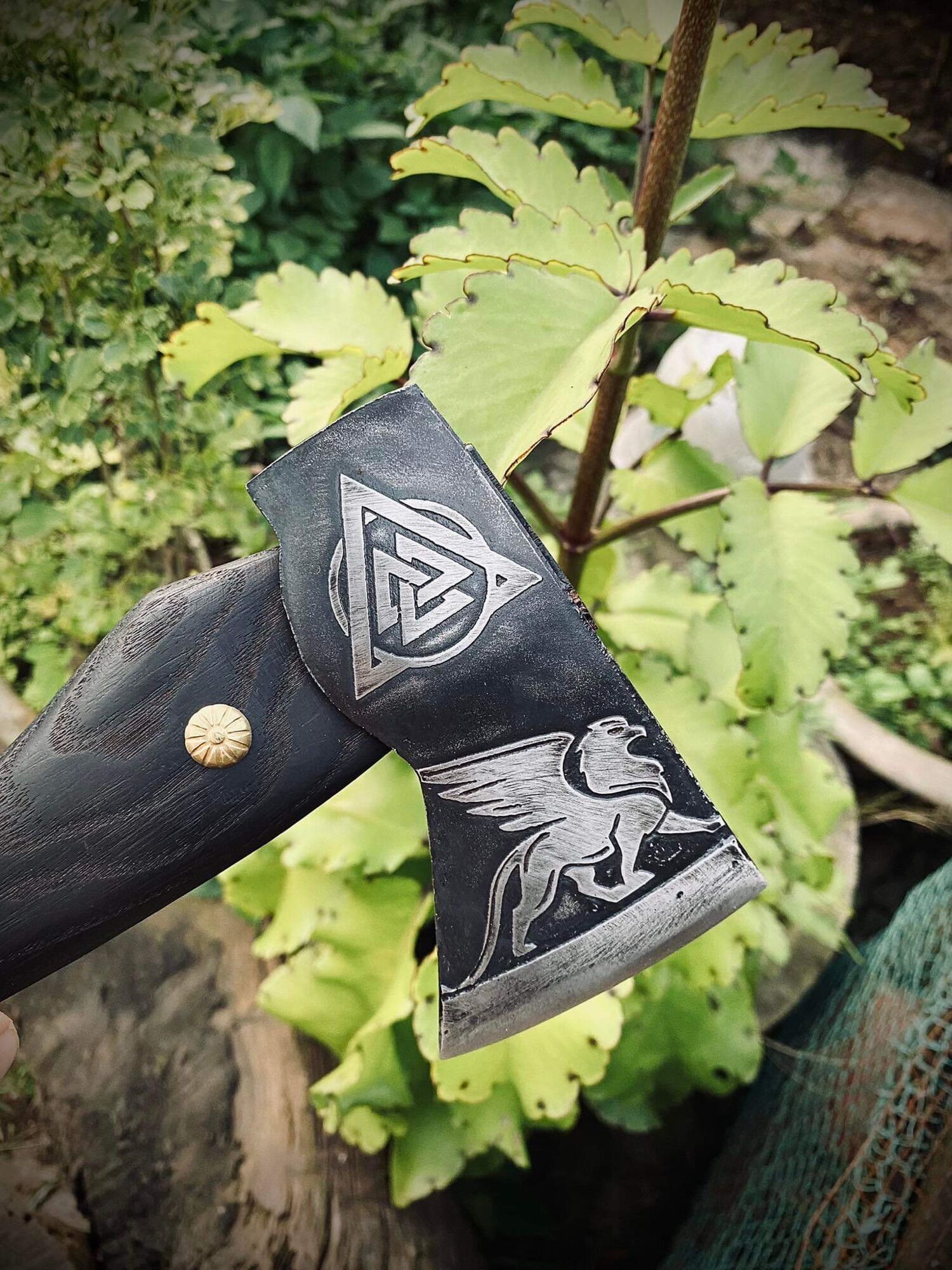 Rìu viking handmade Việt Nam kèm bao da