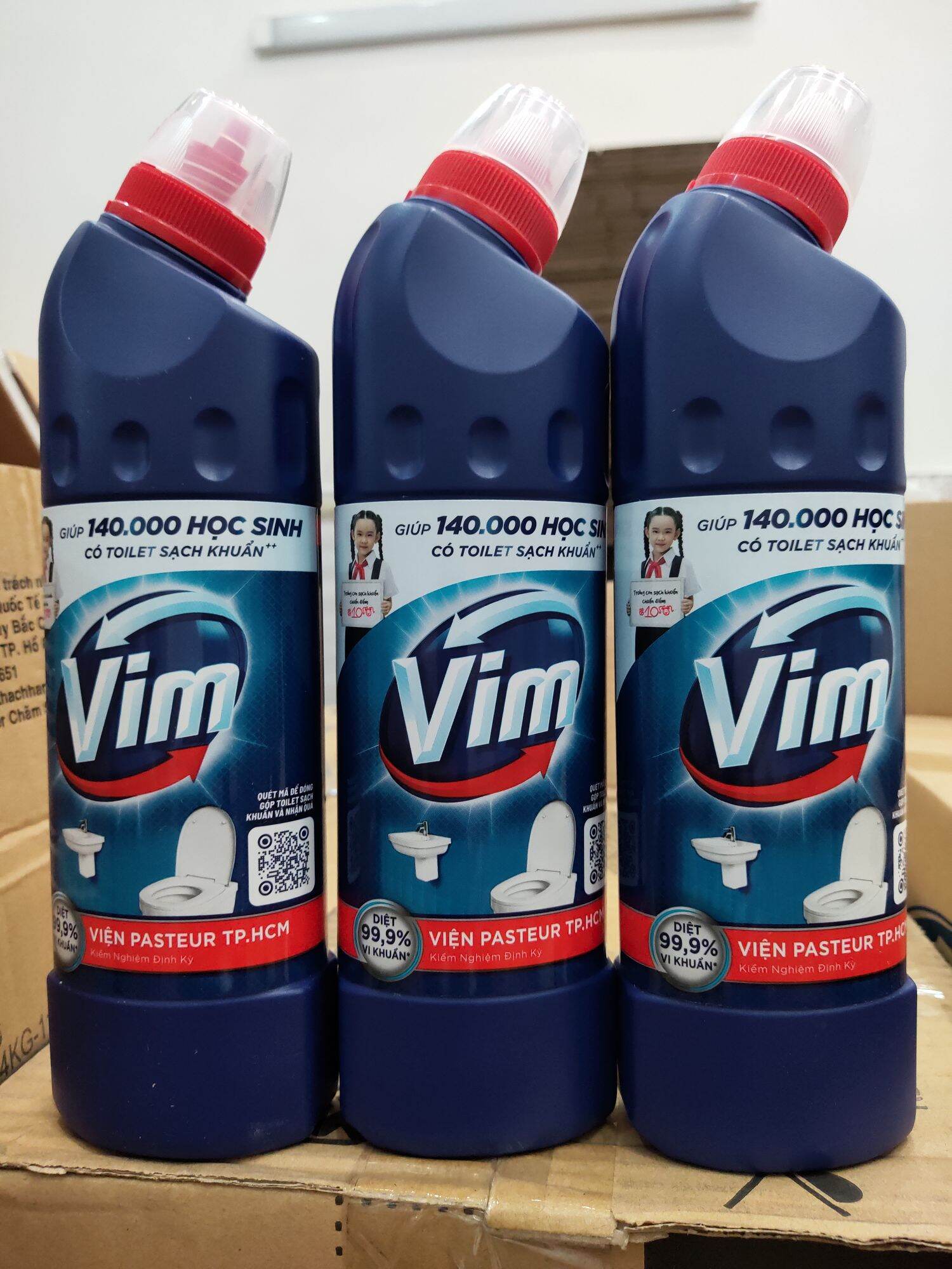 Vim tẩy bồn cầu nhà tắm 450ml