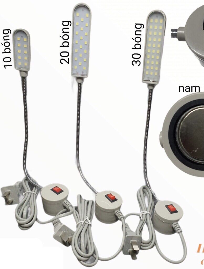 Đèn led máy may nam châm 10 20 30 bóng