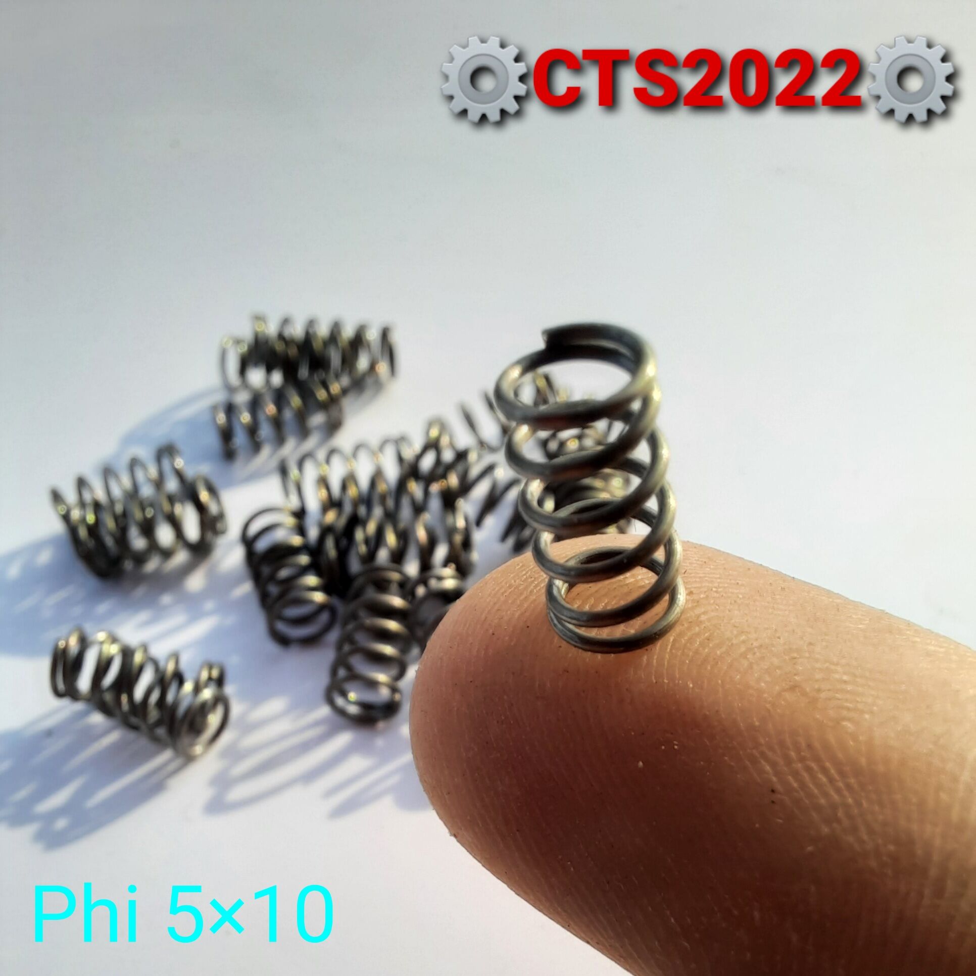 Lò xo nén phi 5mm sợi thép 0.6mm