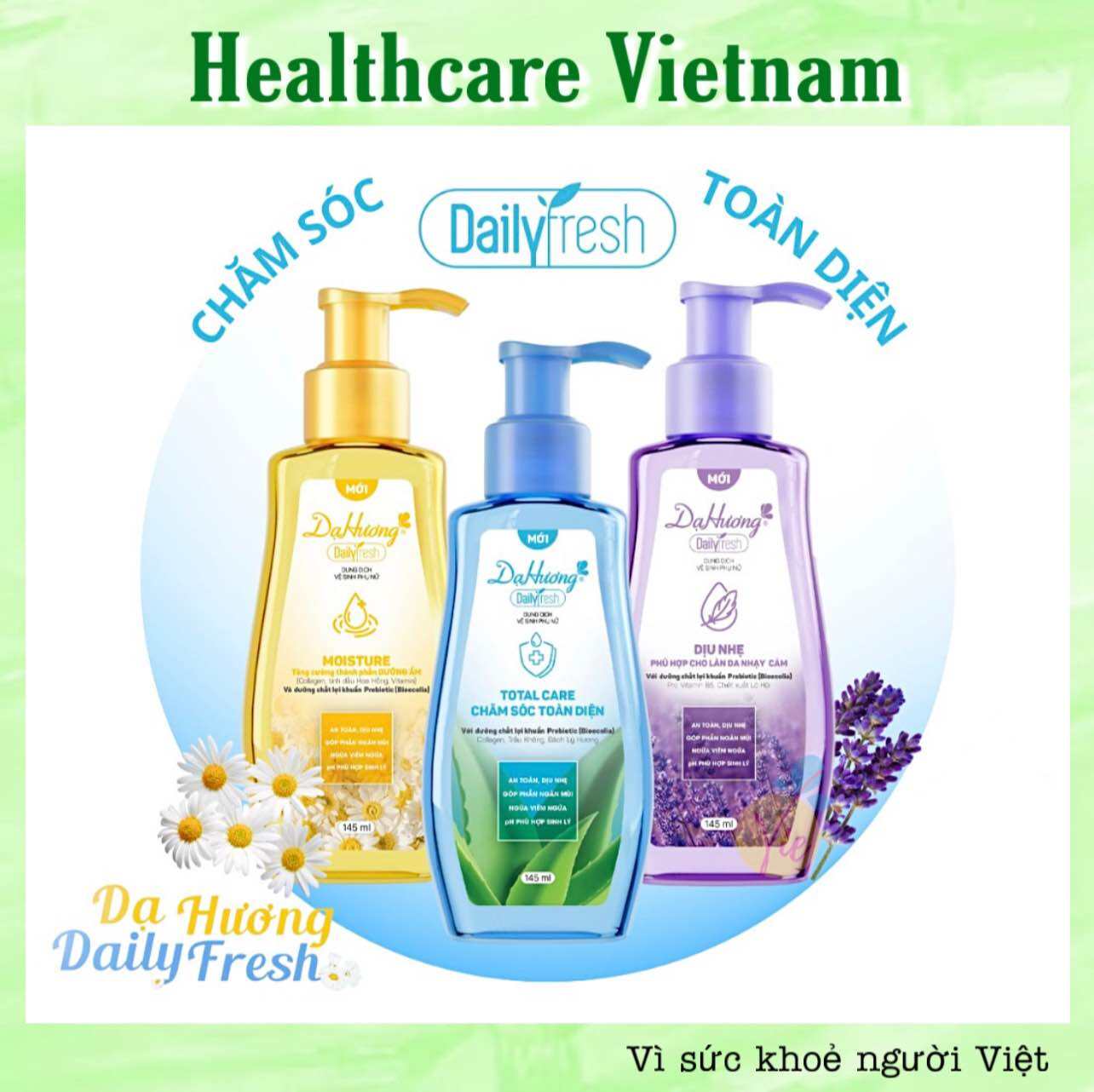 Dung Dịch Vệ Sinh Phụ Nữ Dạ Hương Daily Fresh Mới