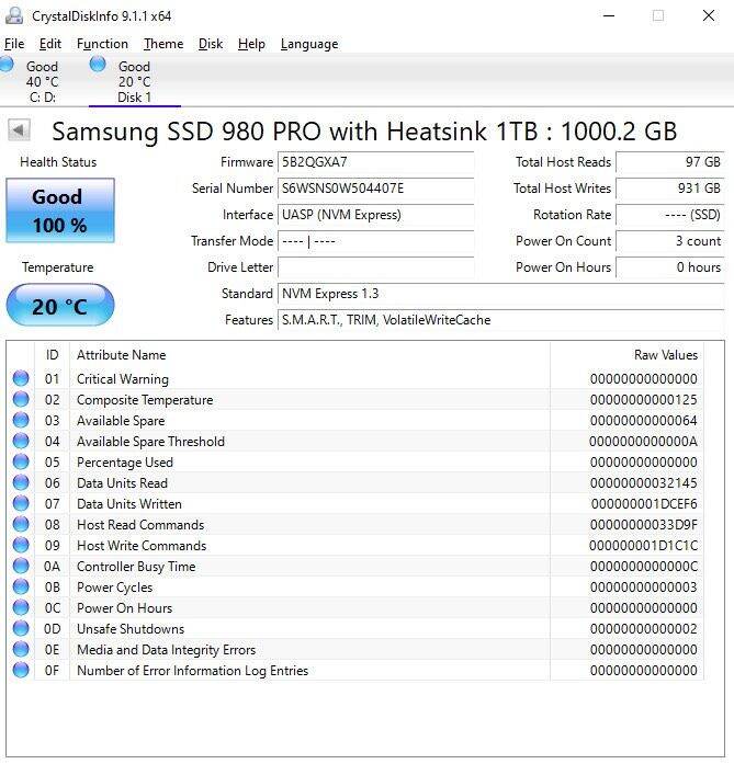 Ổ cứng ssd samsung 980 pro pcie gen4x4 m2 2280 nvme - 1tb heatsink tản