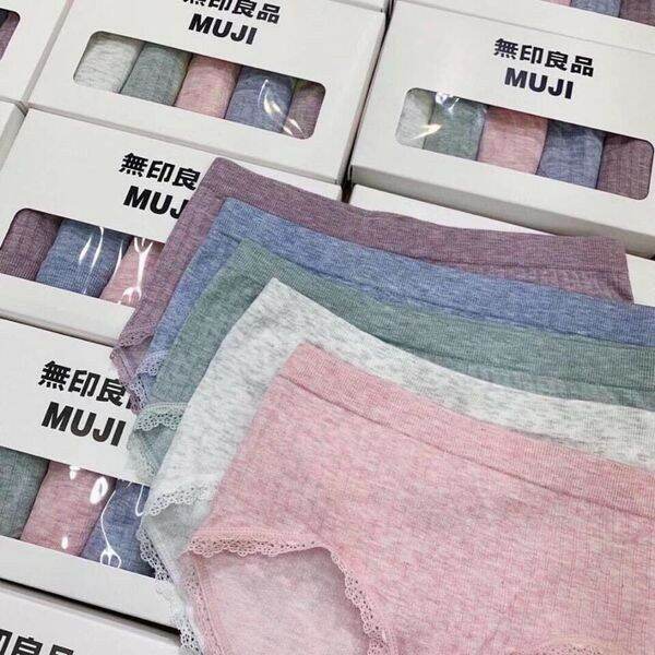 Hộp 5 quần lót muji tăm tre xuất nhật