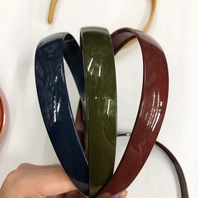 Cài tóc bản to nhựa bóng