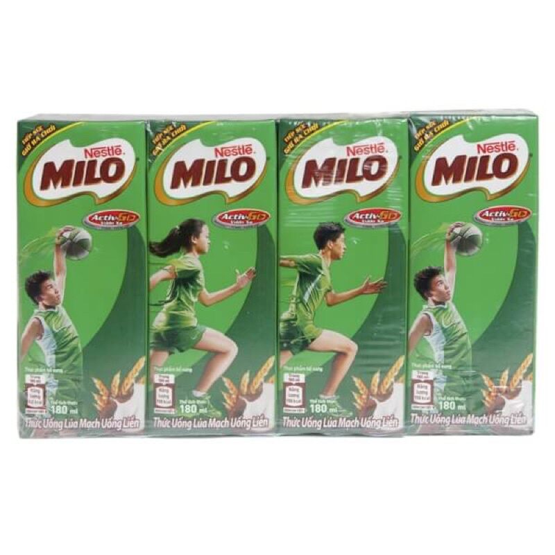 Lốc 4 hộp milo 115ml/ 180ml