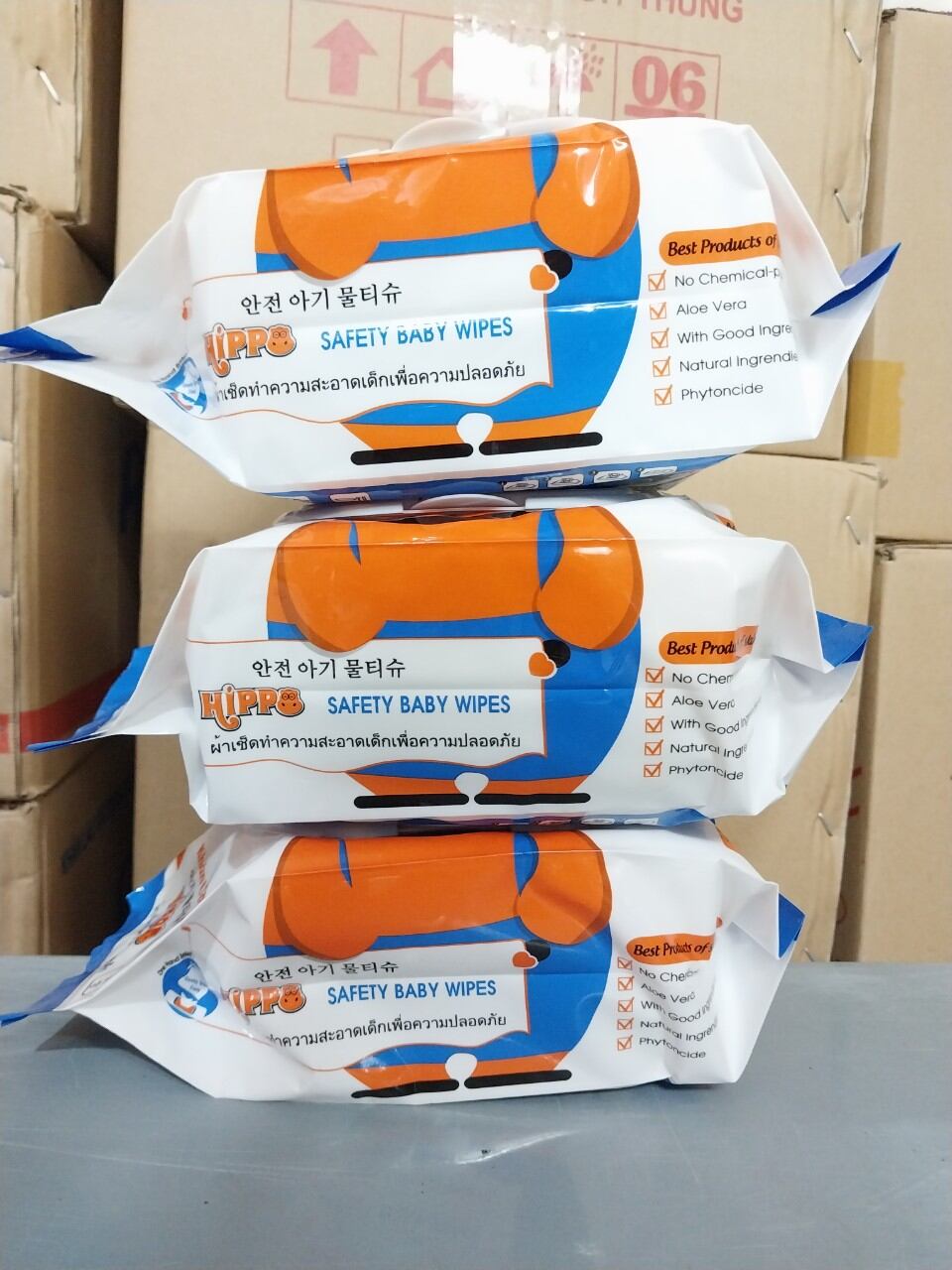 Khăn giấy ướt HIPPO 650g không mùi giấy lớn