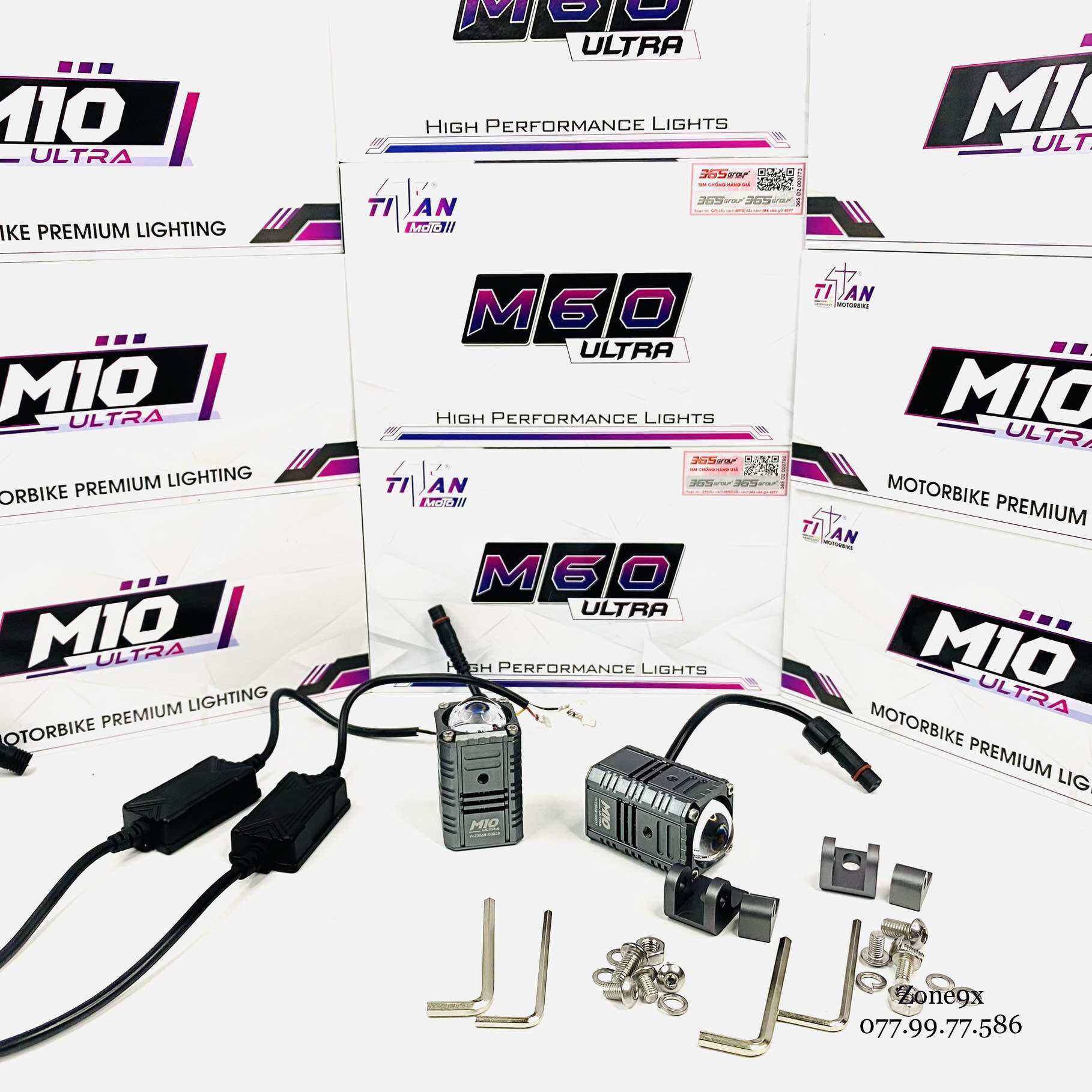 Đèn trợ sáng bi cầu mini M10 Ultra Titan NEW 2023