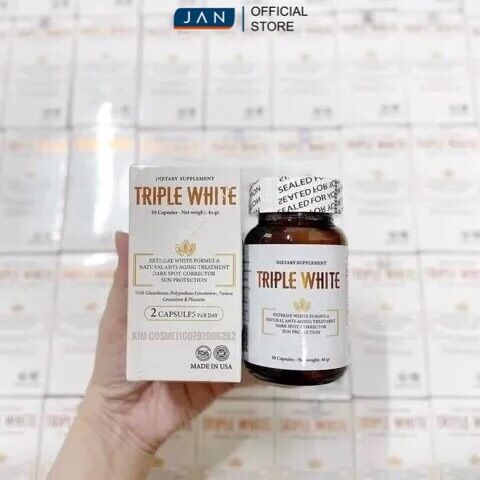 Viên uống trắng da Triple White