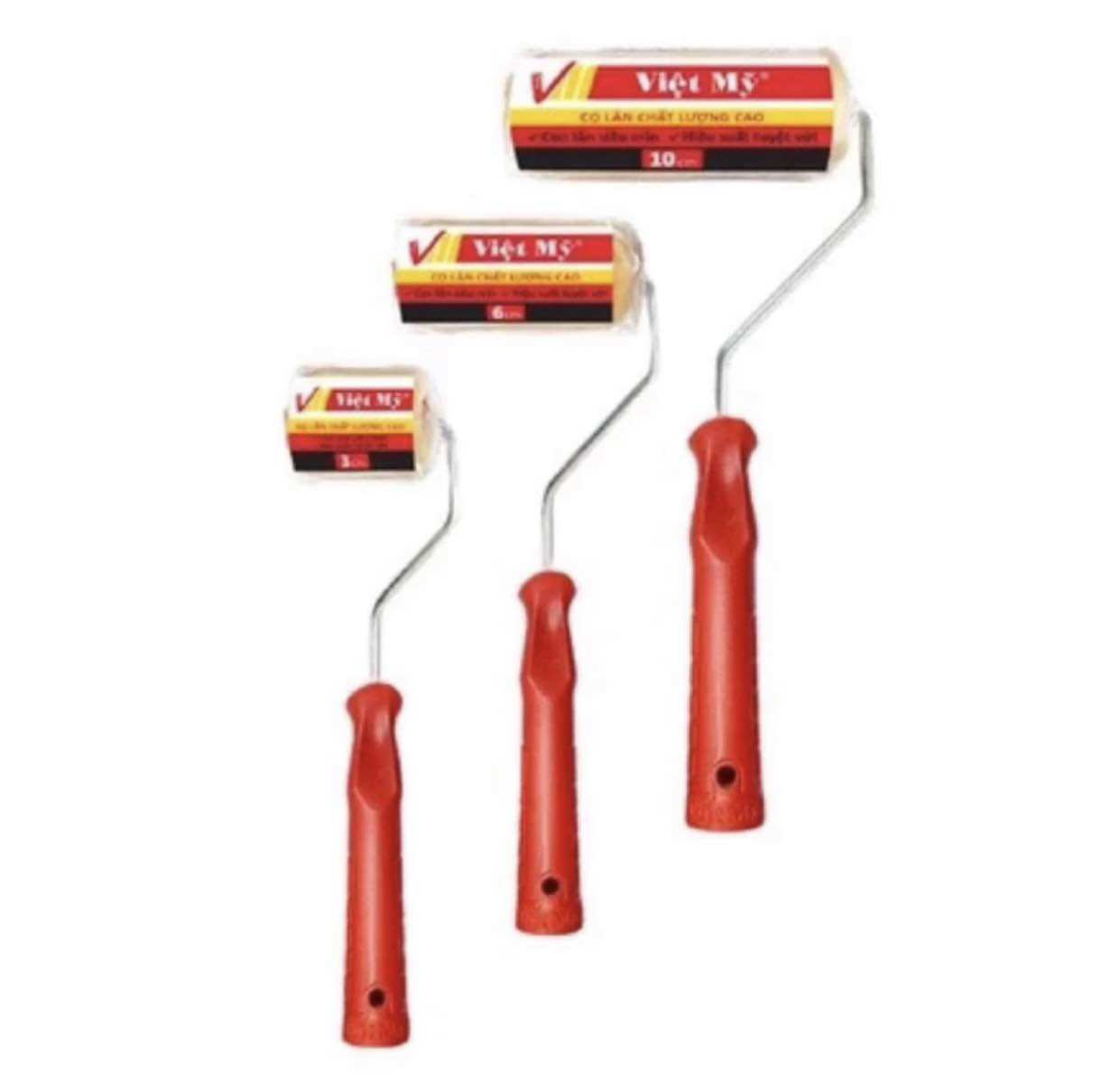 Combo 10 Cây-Lô sơn - Cọ lăn chỉ Việt Mỹ 3 - 6 - 10cm