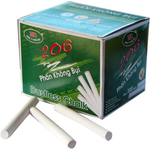 Combo 100v phấn trắng viết bảng Mic
