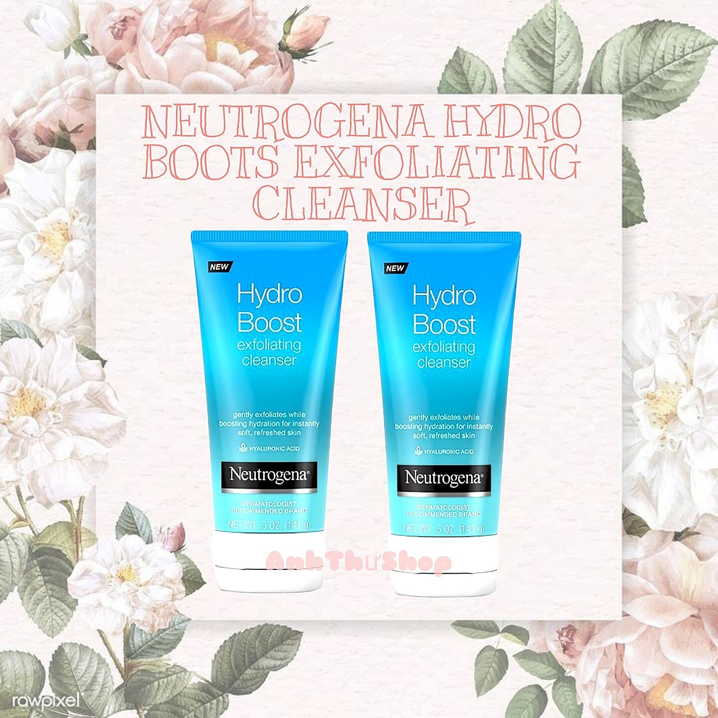 Sữa Rửa Mặt Neutrogena Hydro Boost Exfoliating Cleanser