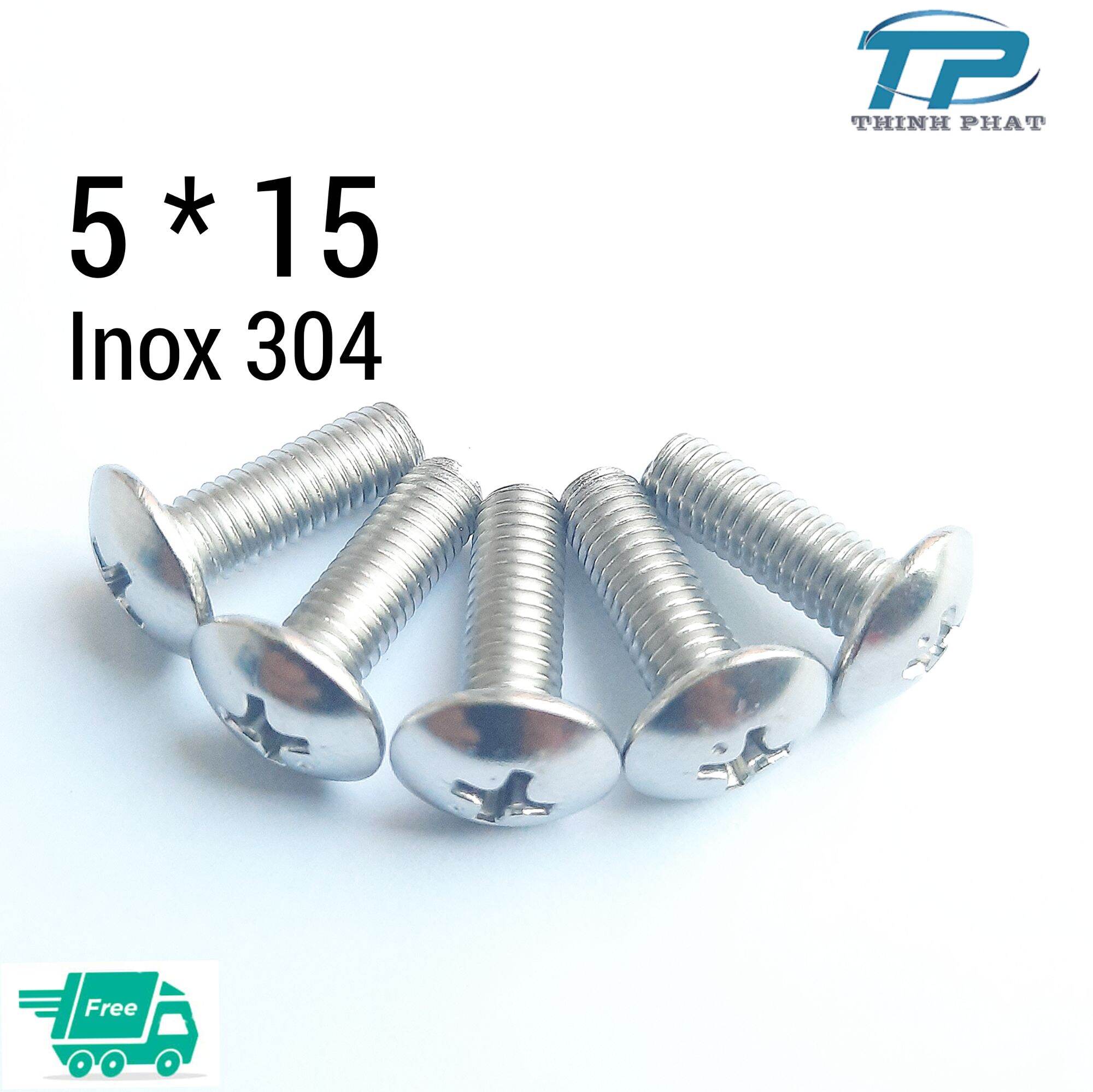 30 con vít inox 304 nguyên chất m5 * 15 chọn mua 30, 50, hoặc 100 con sẽ rẻ hơn