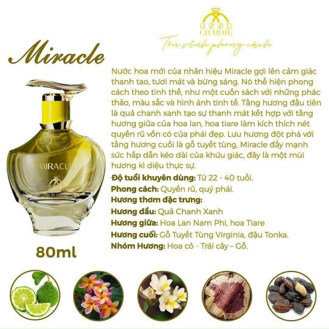 Nước Hoa Nữ Good Charme Miracle 80ml