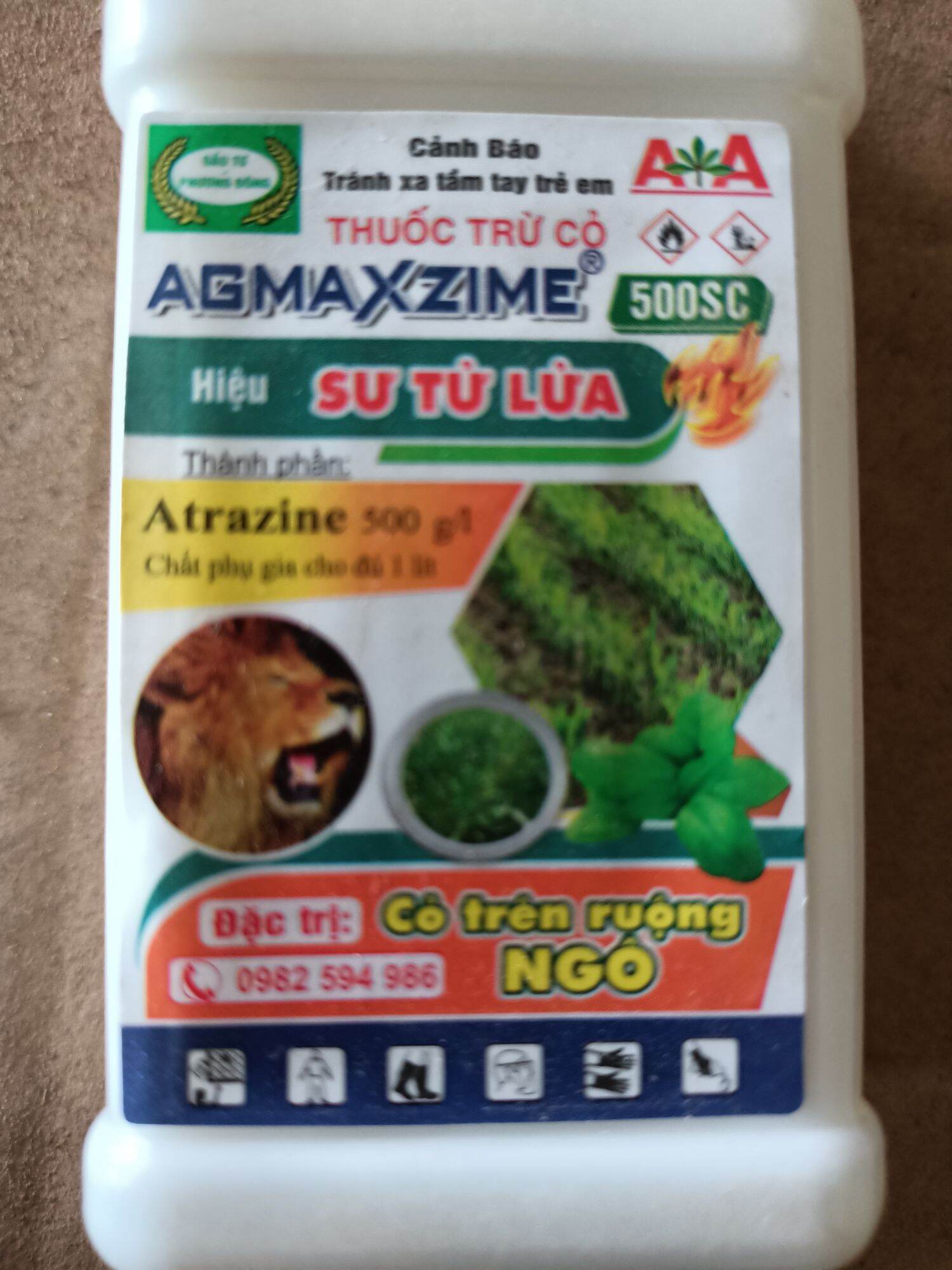 5 lọ trừ cỏ ngô AGMAXZIME 500SC SƯ TỬ LỬA