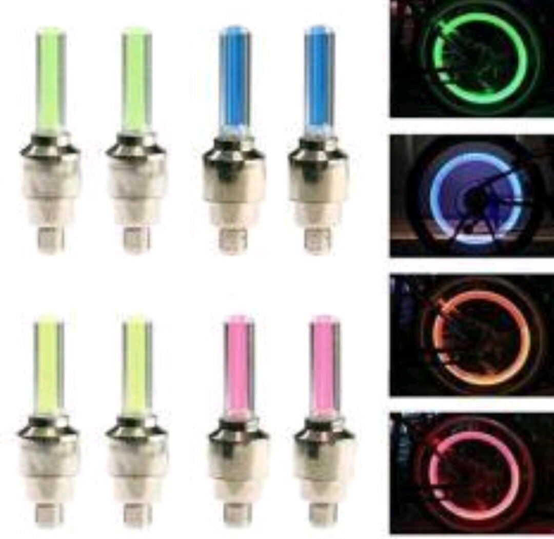 Chụp vòi xe lớn led màu - 2.cái