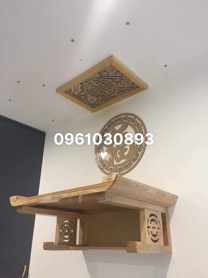 combo 4 món bàn thờ treo tường kích thước 48x69