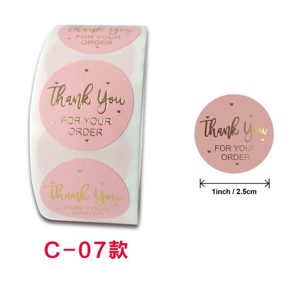 Cuộn 500 tem dán Thank You Meily Store