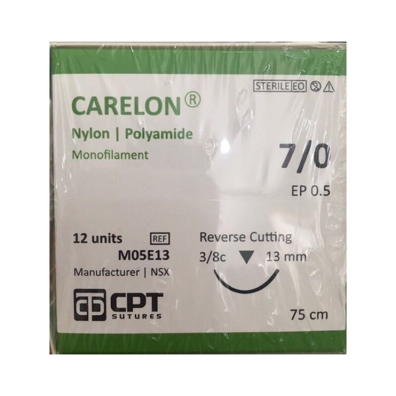 Chỉ phẫu thuật CPT Carelon 7/0 (hộp 12 sợi)