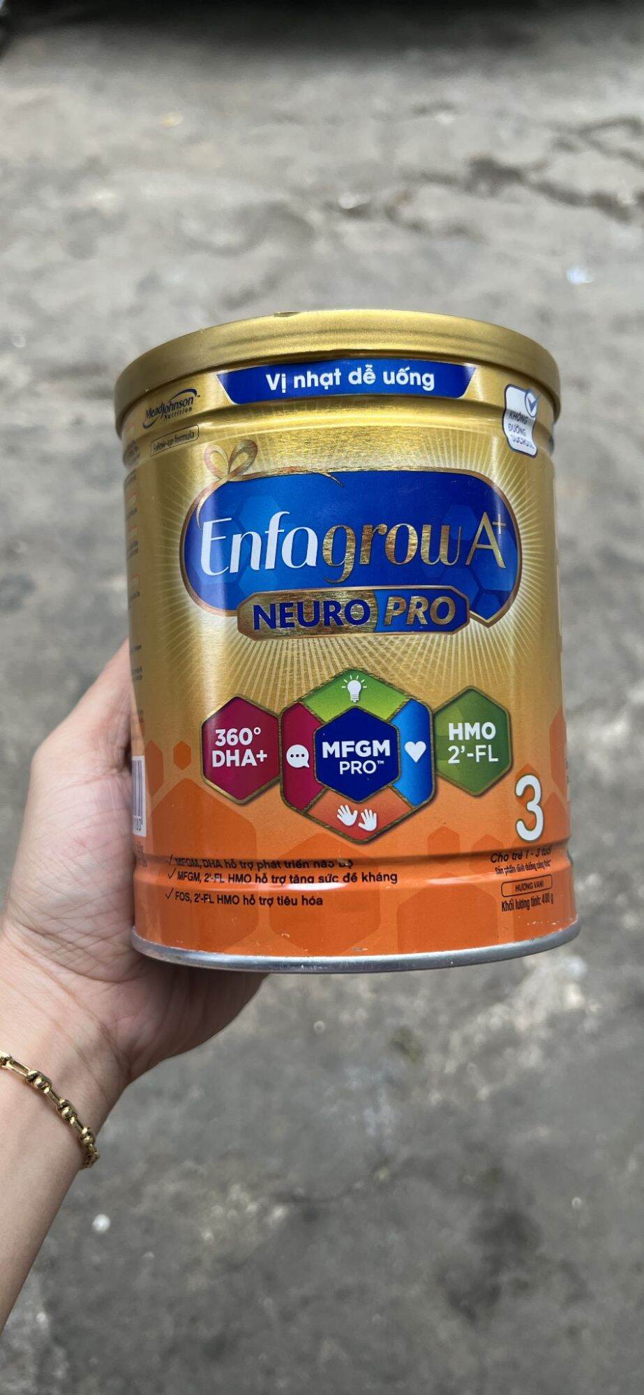 Sữa bột Enfagrow A+3 vị nhạt dễ uống 400g