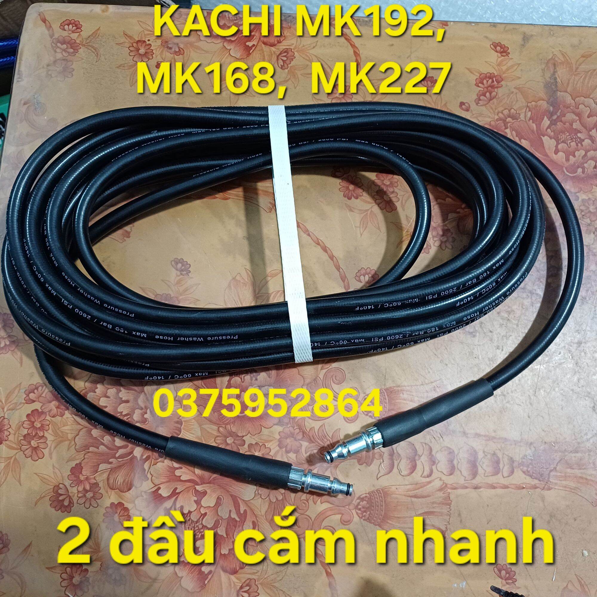 dây rửa xe cho máy rửa xe kachi ( dùng cho máy kachi MK168,  MK227,  MK192)