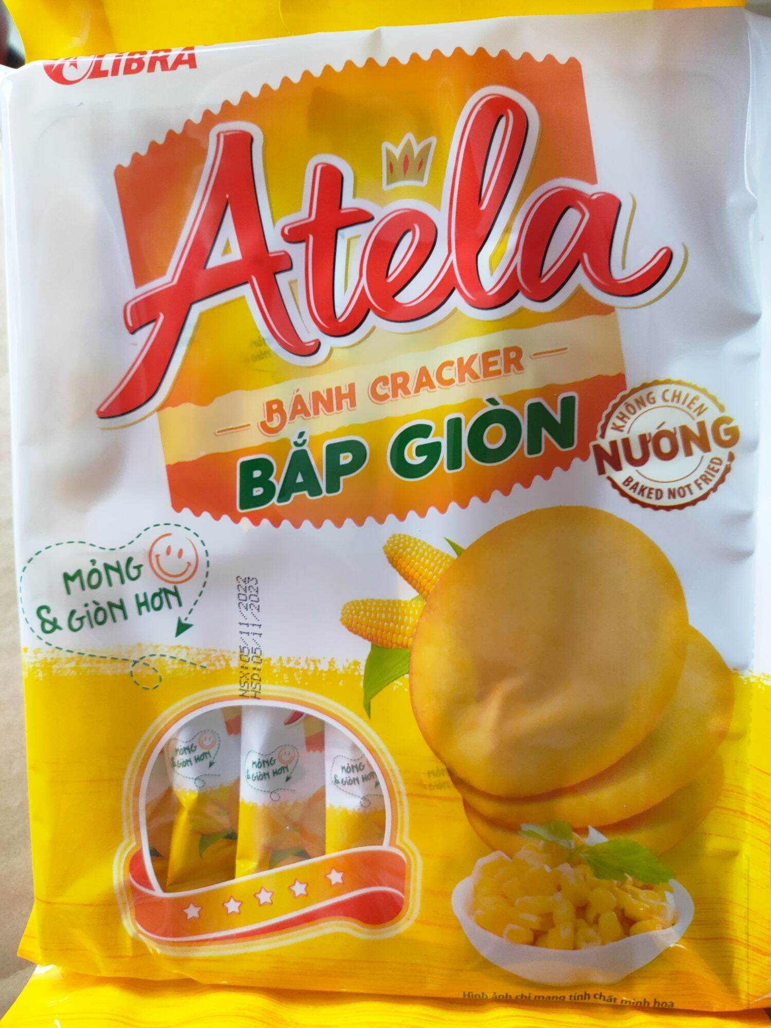 Bánh bắp giòn Atela 230g