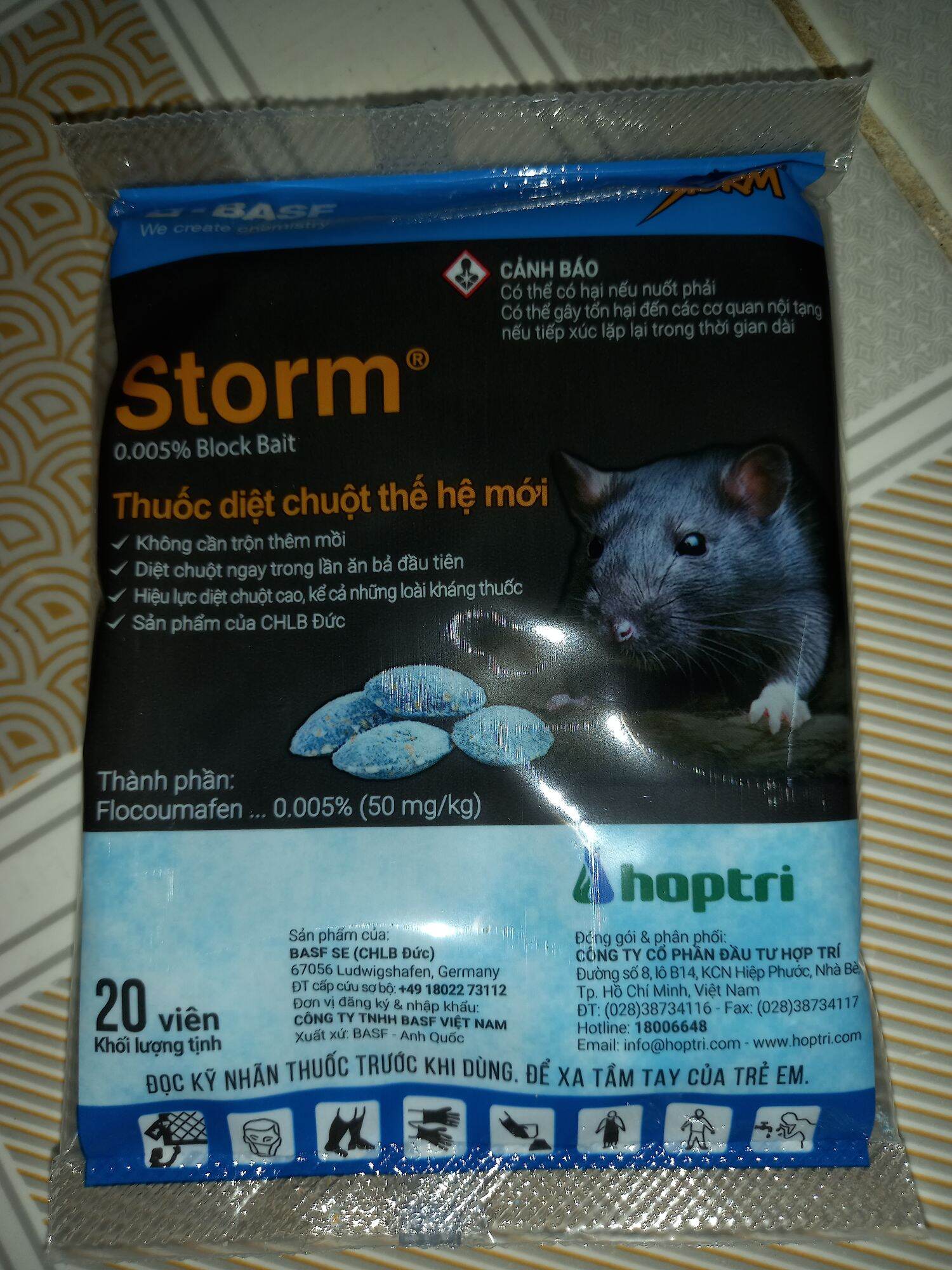 Thuốc diệt chuột 20 viên