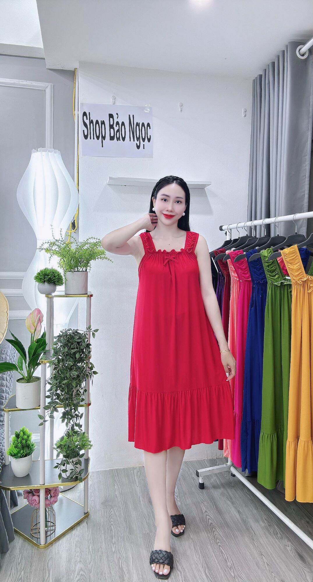 (Size 40-95kg) Đầm ngủ thun lạnh