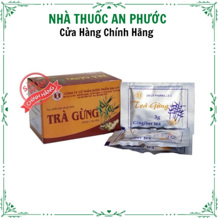 Trà gừng đại uy hộp 10 gói