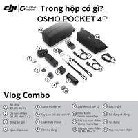 DJI Osmo Pocket 4P | Camera cầm tay bỏ túi nhỏ gọn ống kính kép chuẩn điện ảnh chuyện nghiệp 4K/240fps zoom 12x bộ nhớ trong 103GB