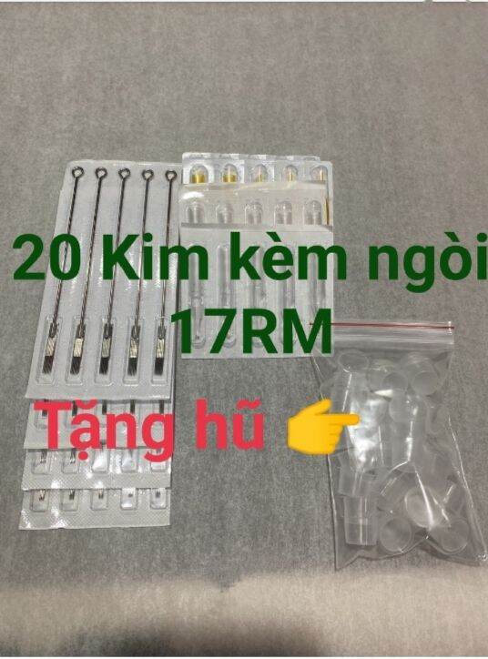 [ Quà Tặng Kèm ] Kim Xăm Và Ngòi 20 Cái 17Rm Đánh Bóng