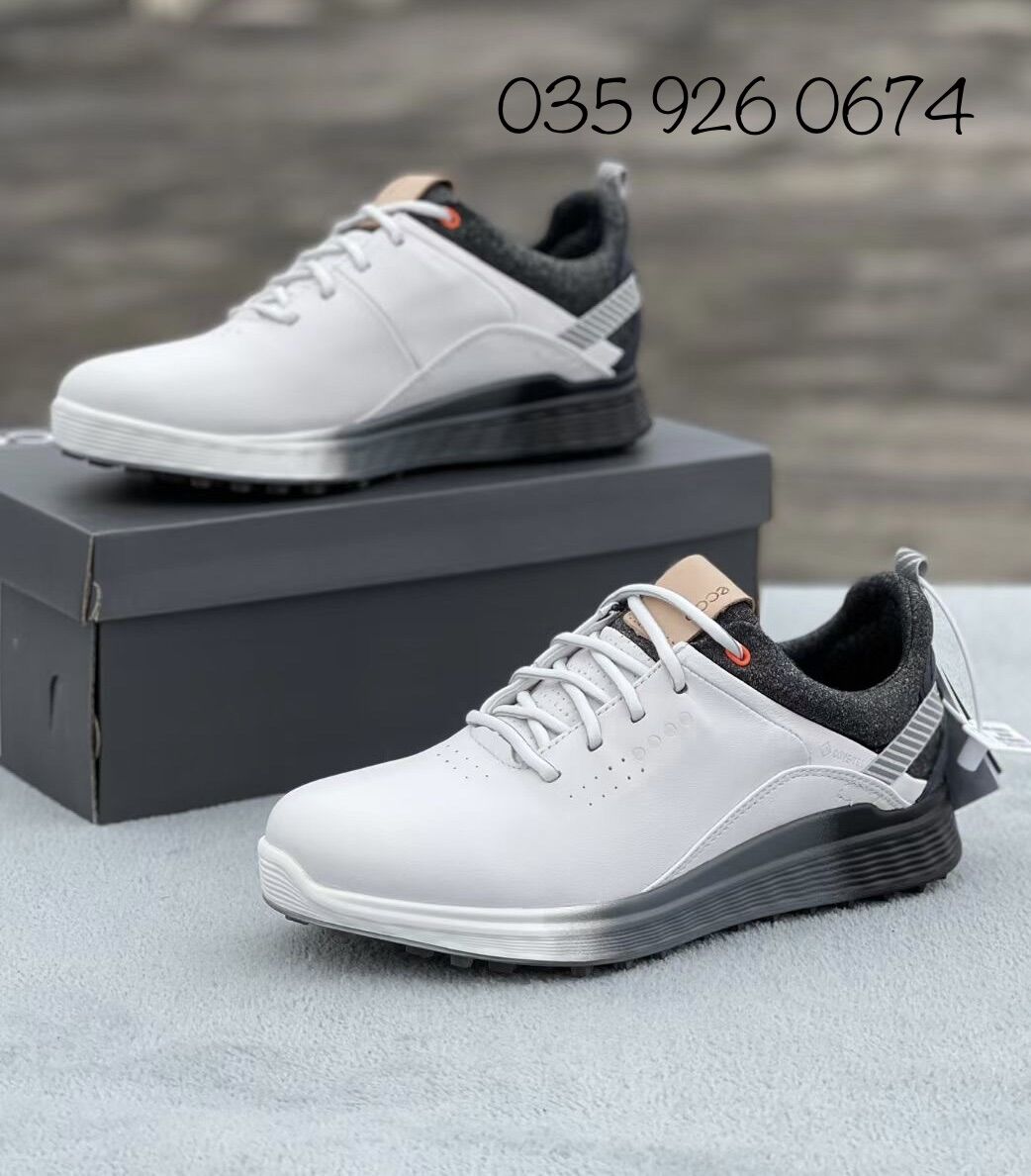 Giày golf nam ecco dây buộc chống nước,êm chân
