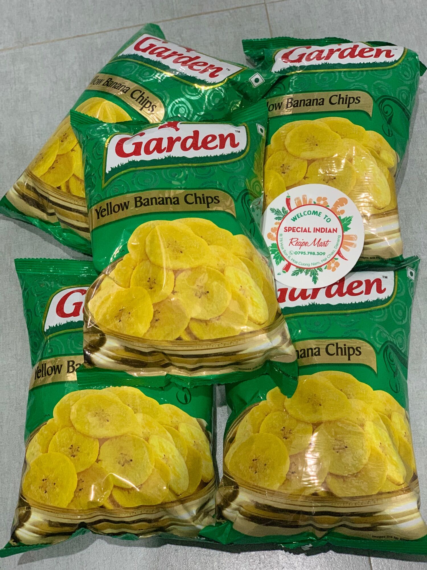 Garden - Yellow Banana Chips - Chuối sấy Ấn Độ