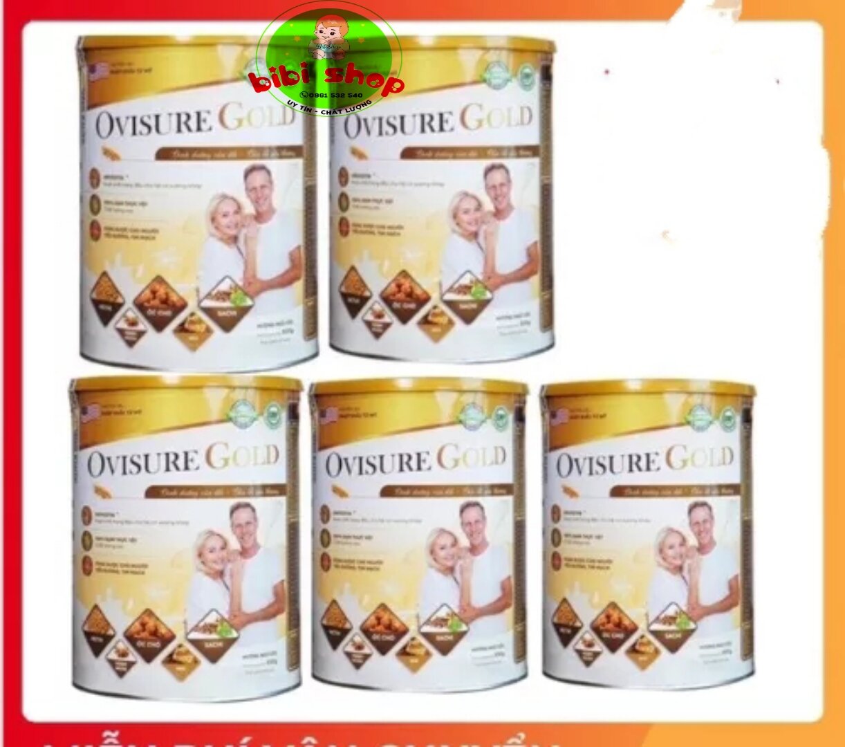 Sữa Ovisure gold combo 5 hộp sữa hạt ovisure gold