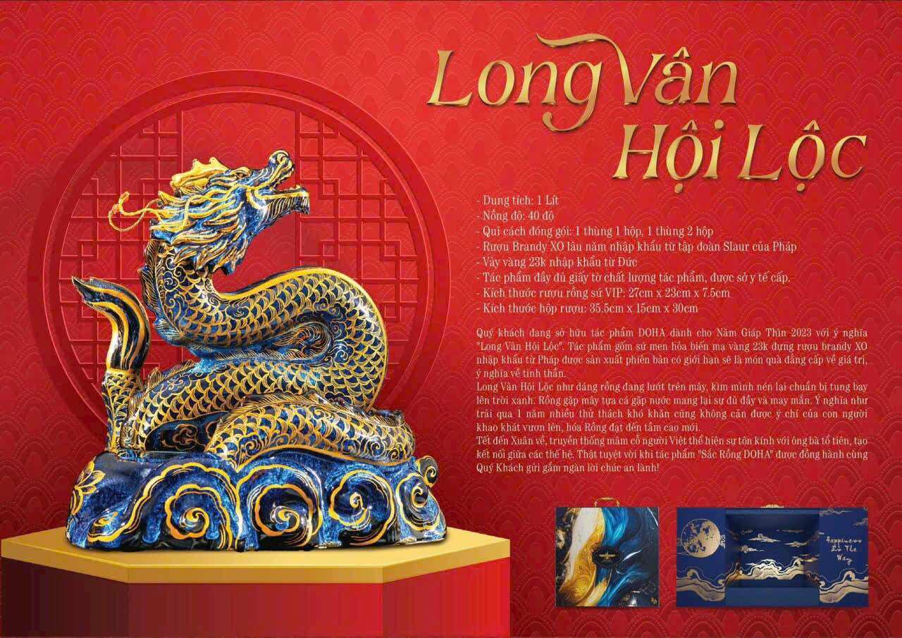 Rồng sứ "Long vân hội lộc" linh vật 2024