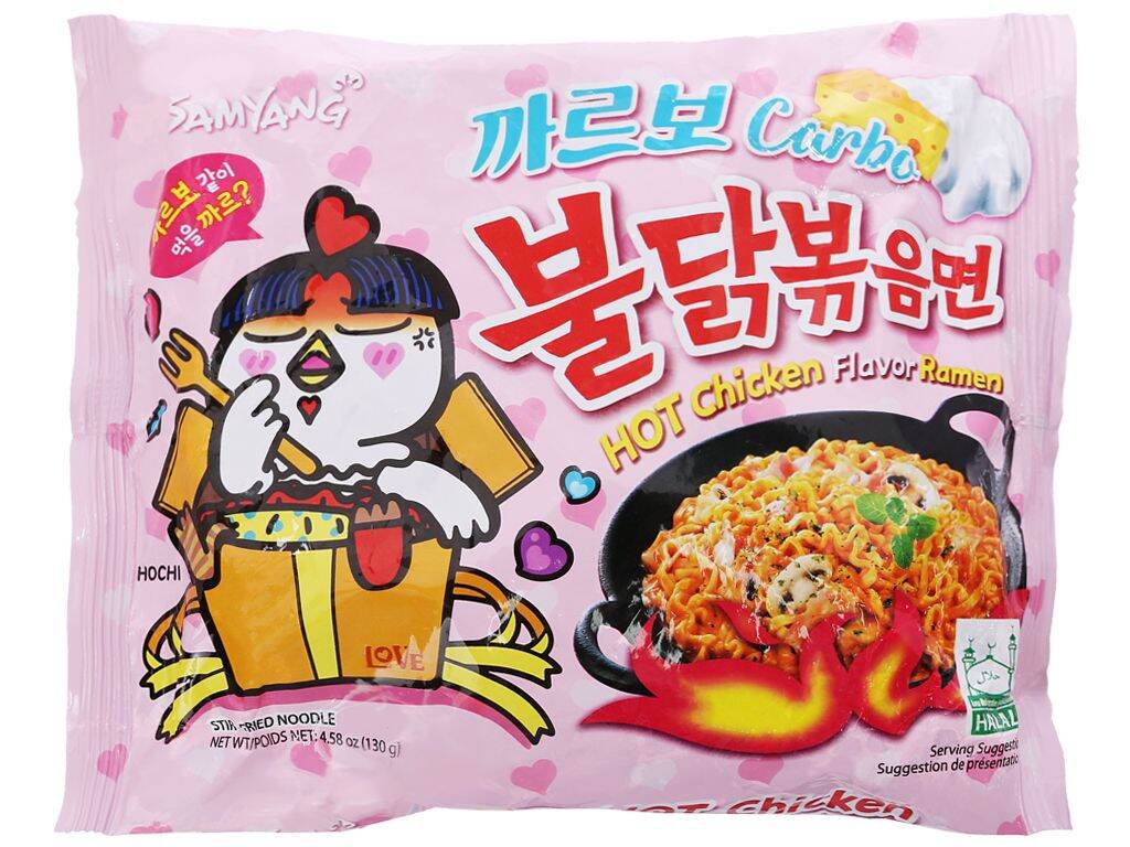 Mì khô gà cay samyang hàn quốc - carbonara