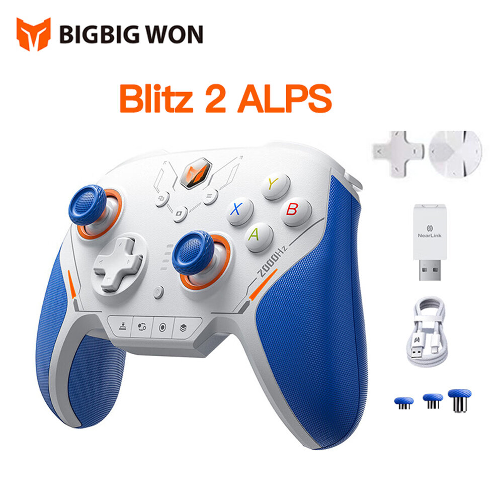 Tay Cầm Chơi Game Không Dây Bluetooth Bigbig Won Blitz 2 TMR 2000hz Điều Khiển Tùy Chỉnh Cho Nintend