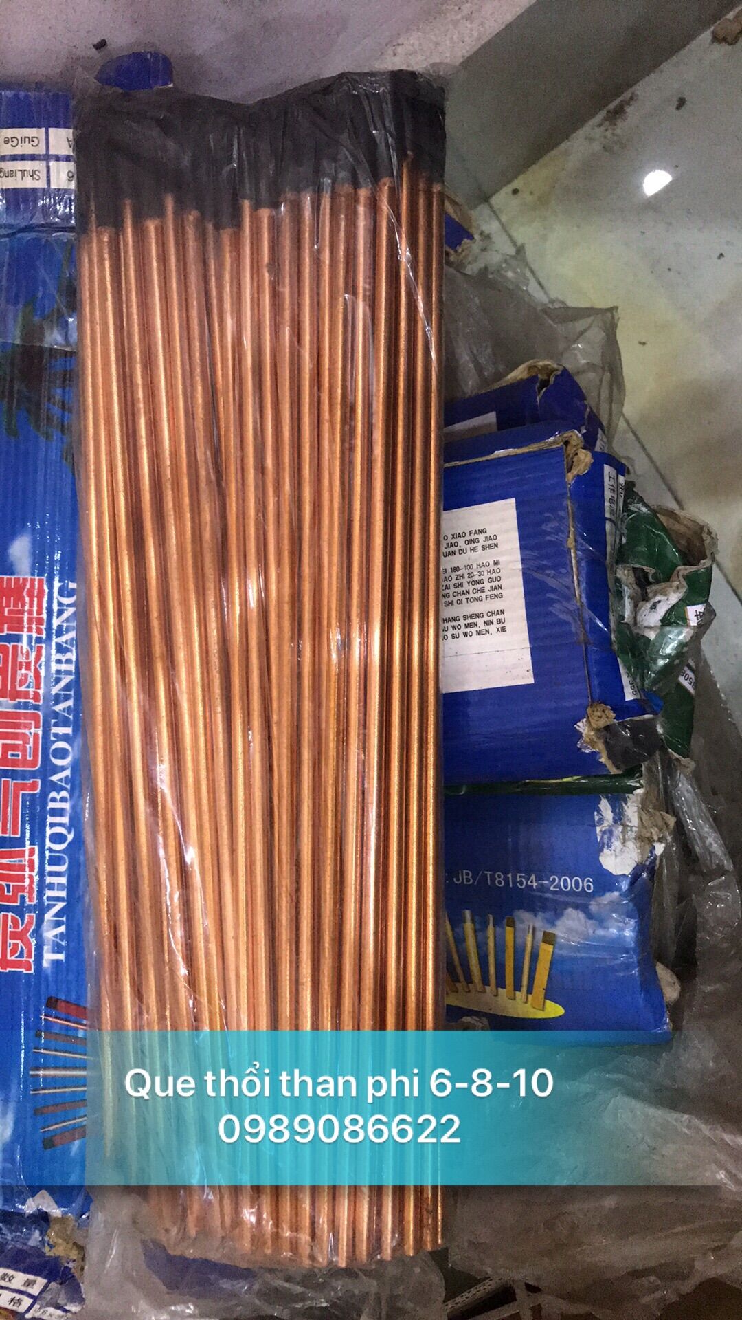 Que thôi than cacbon phi 6355 hộp 50 que nk tq