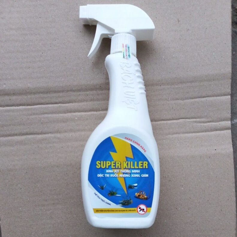 Bình xịt ruồi nhặng xanh thông minh Super Killer 520ml