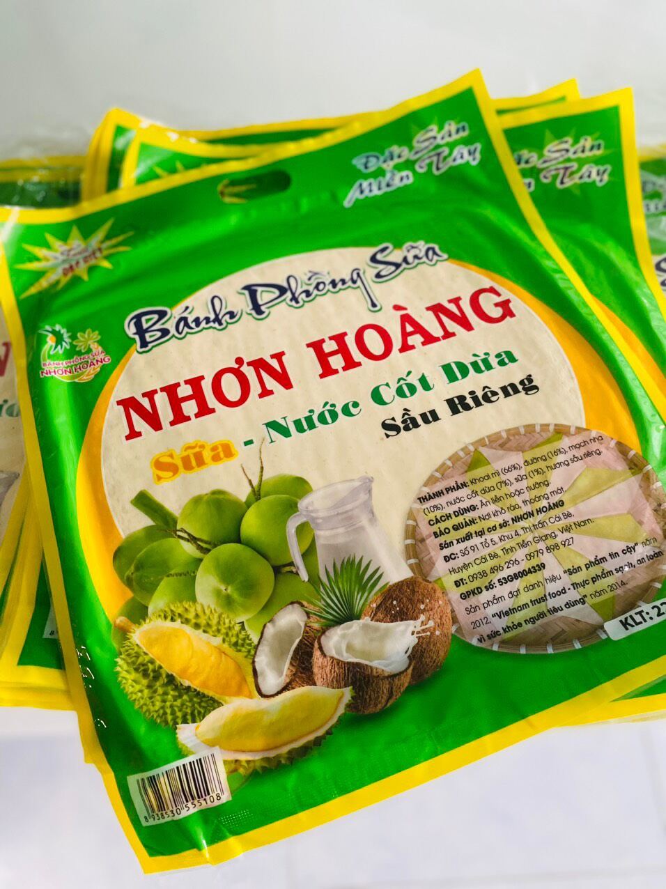 Bánh phồng sữa Nhơn Hoàng 220g