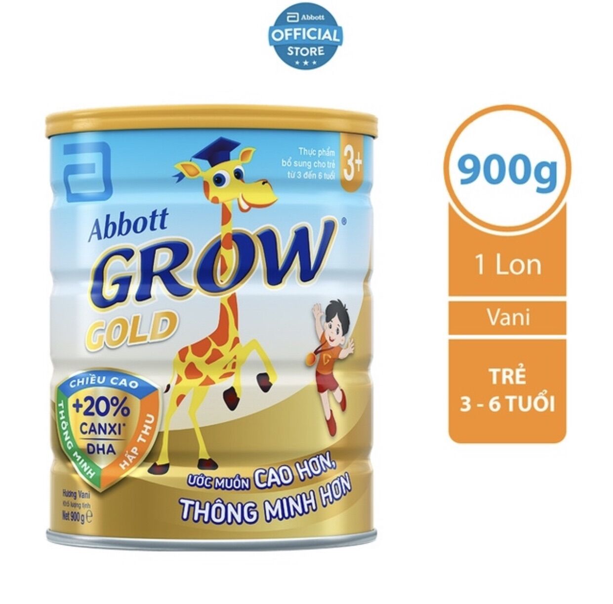 Sữa abbott grow 3+ 900g