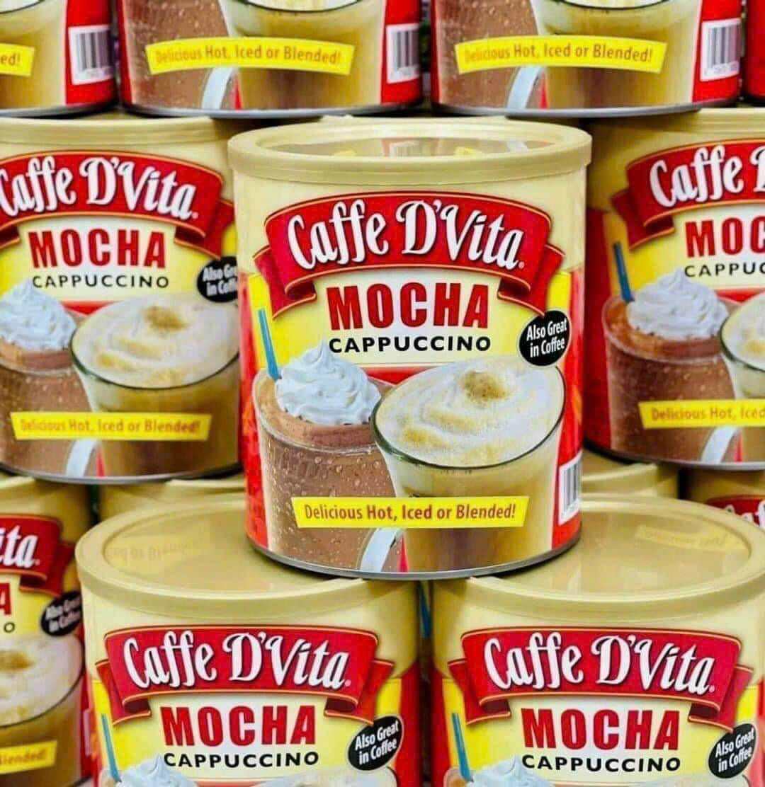 (HCM) Bột Cà phê hoà tan CAFFE D’VITA MOCHA CAPPUCCINO 1.8KG (Mỹ)