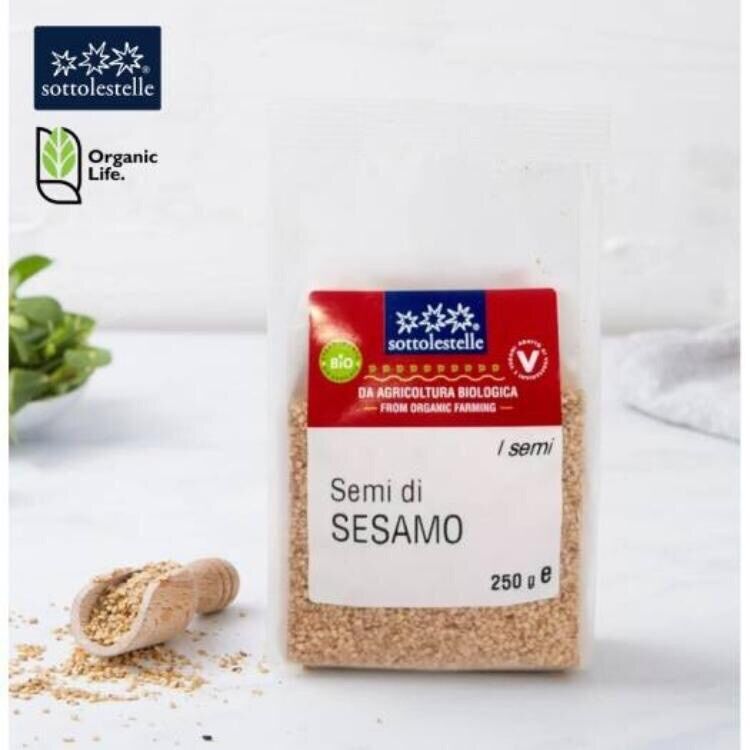 Hạt mè vàng hữu cơ Sottolestelle 250g  - Date 9/23