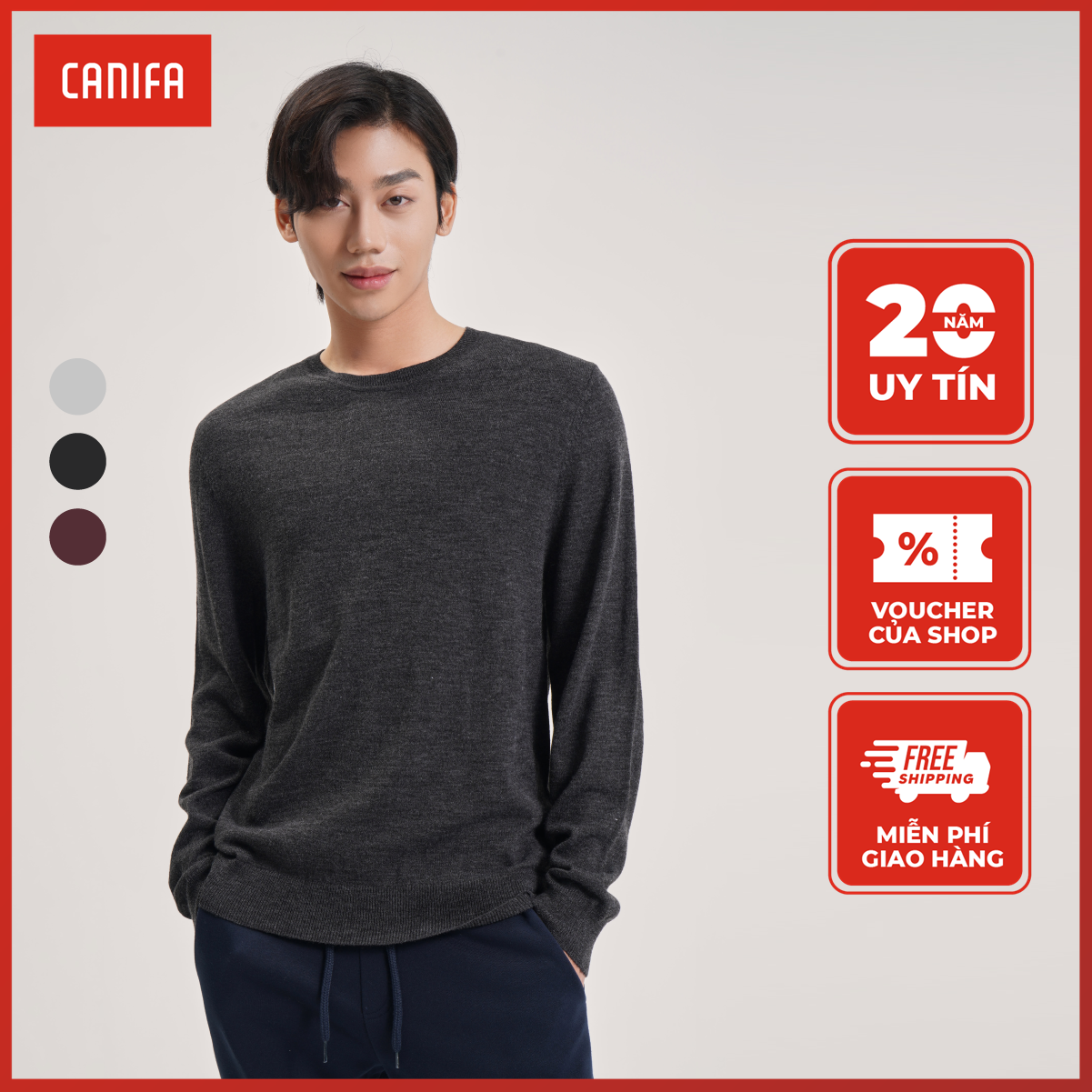 Áo len nam CANIFA 8TE22W024