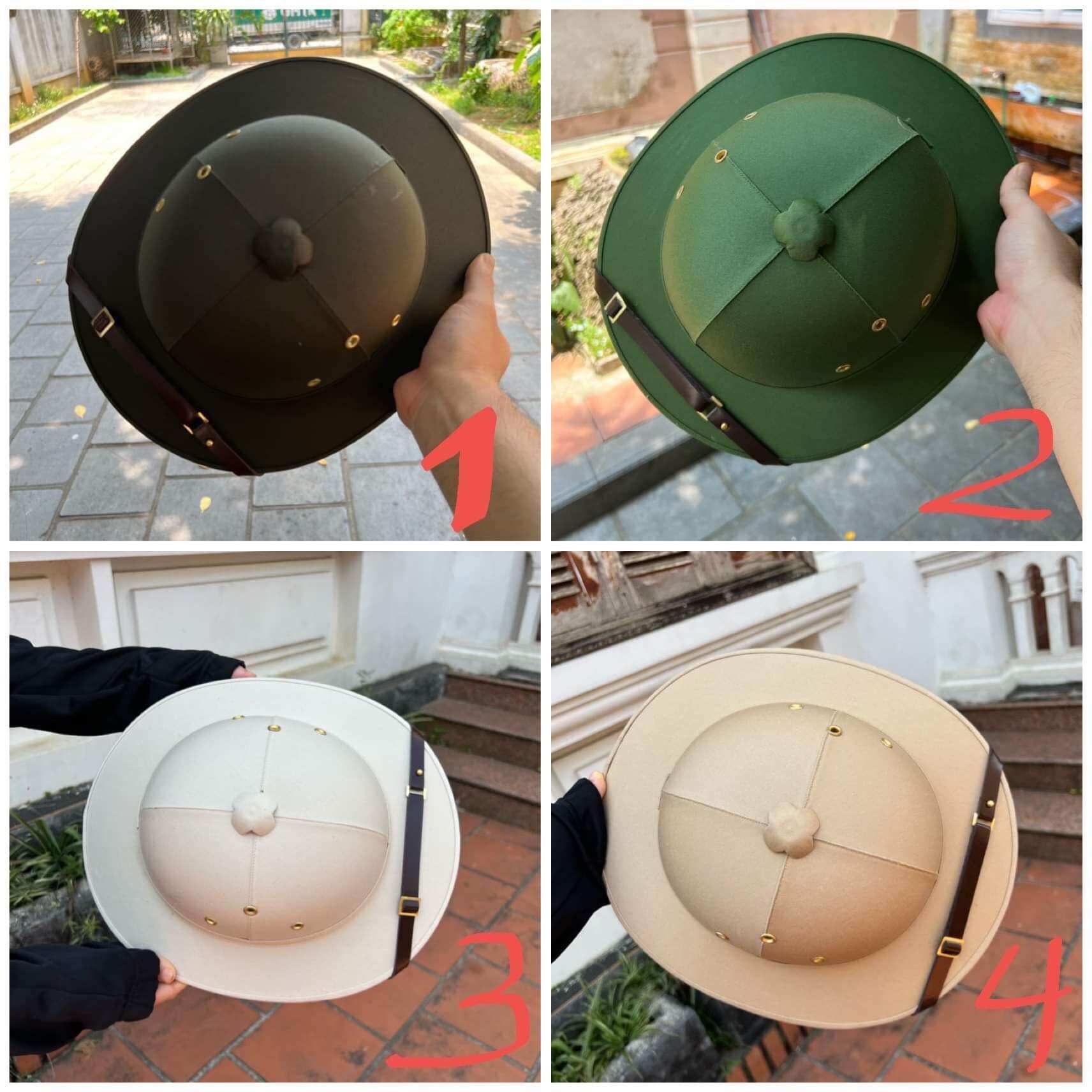 Mũ cối vành rộng kiểu pháp