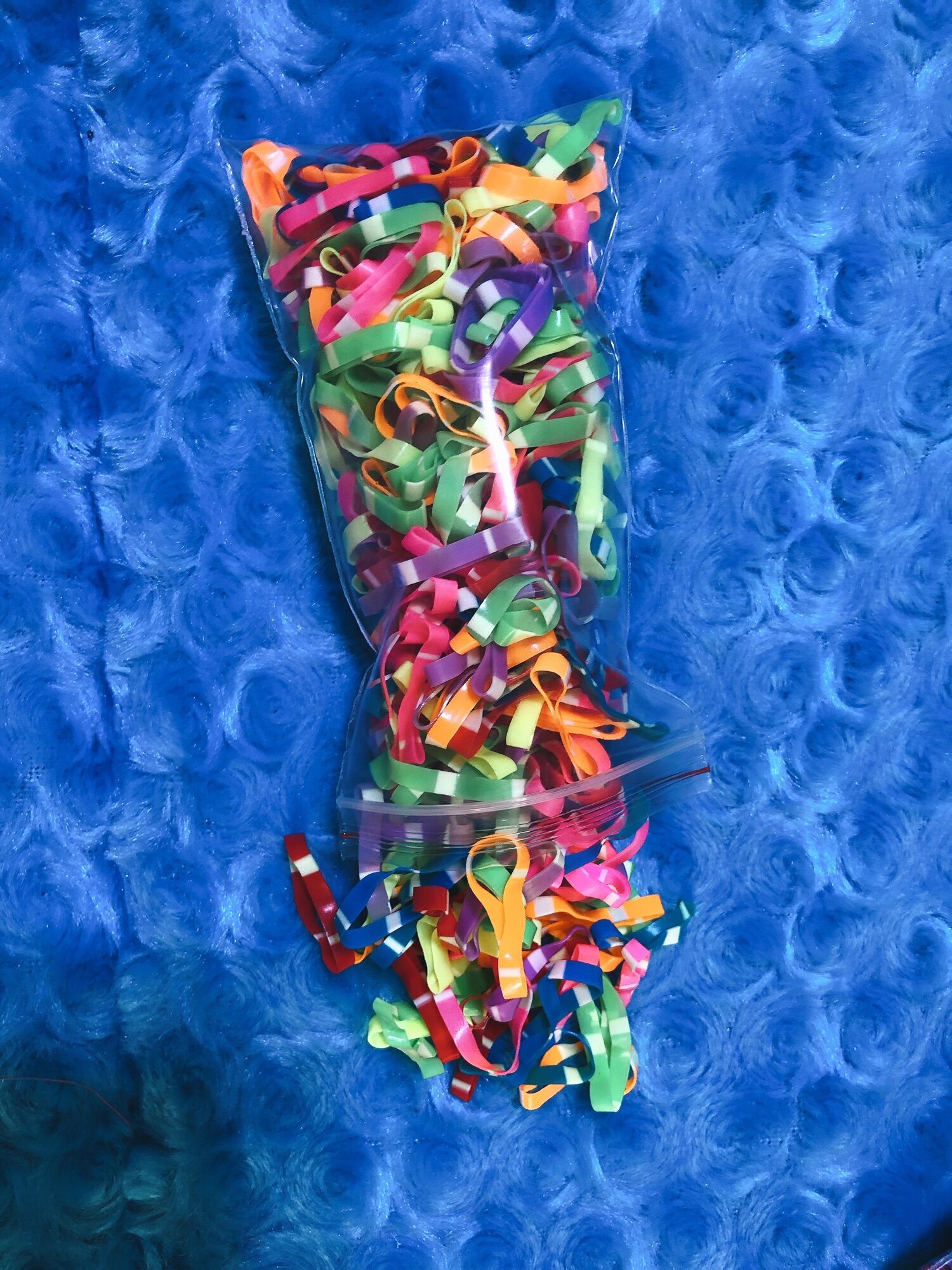 Dây thun cột tóc 50gram 1 bịch đủ màu