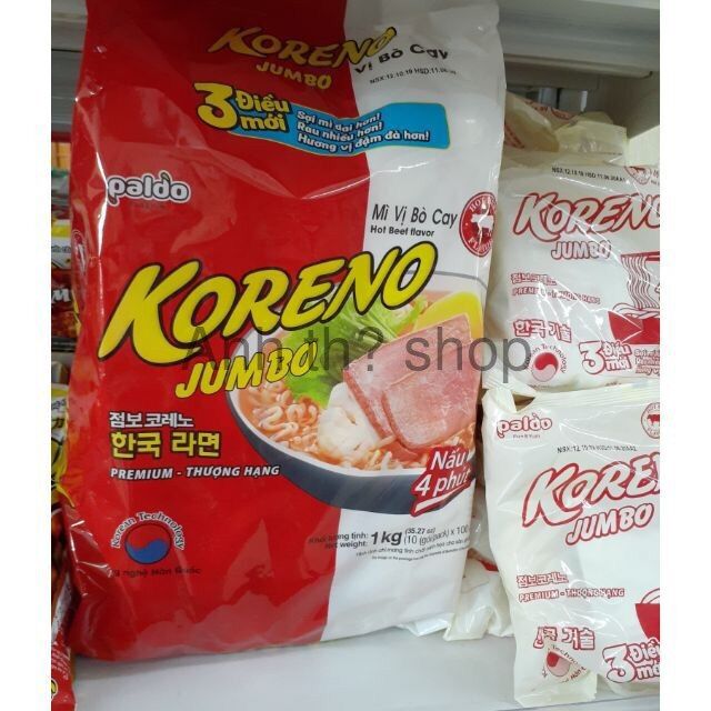 Mì koreno vị bò cay