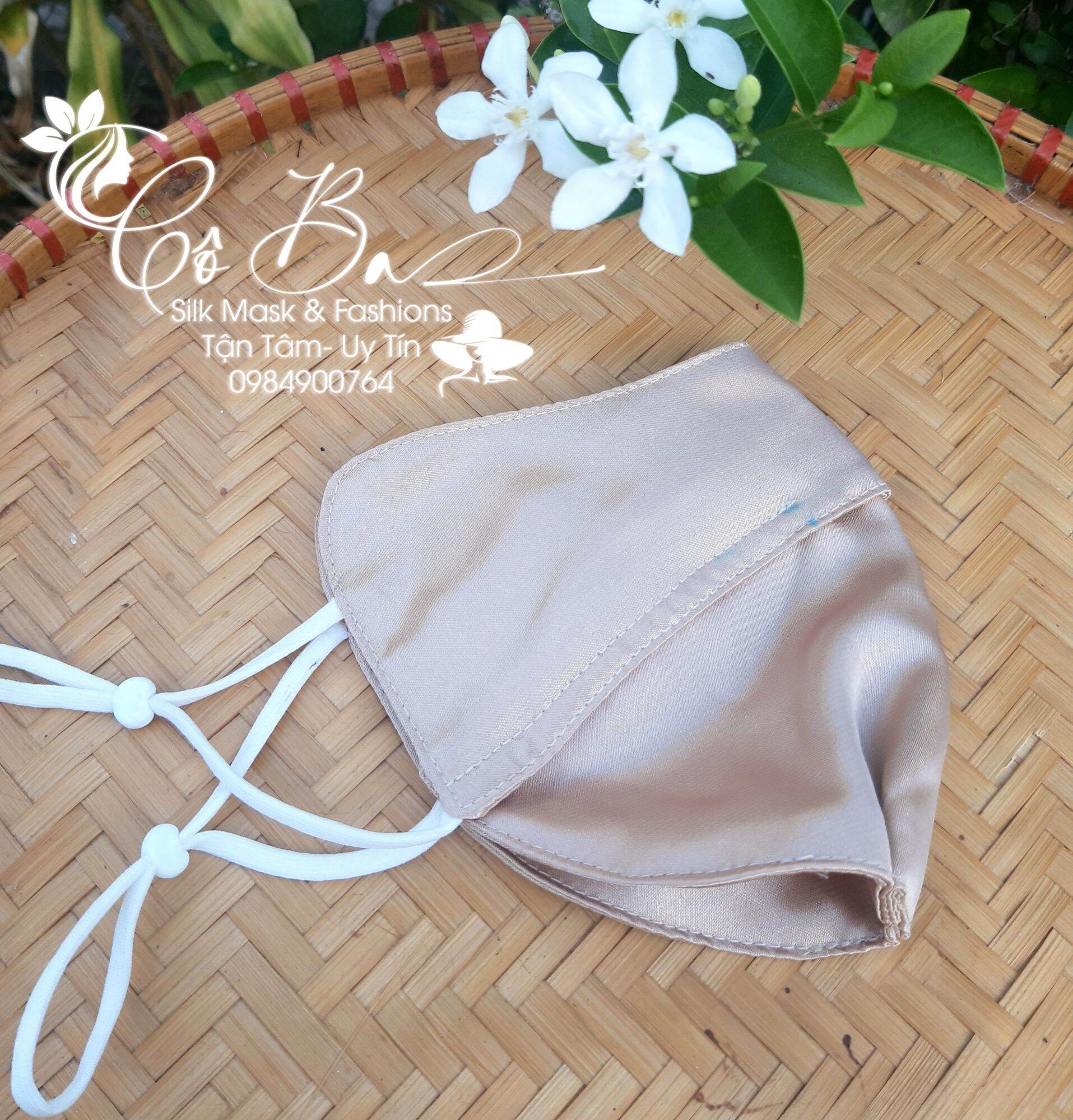 Khẩu trang vải lụa, khẩu trang chống nắng 3 lớp